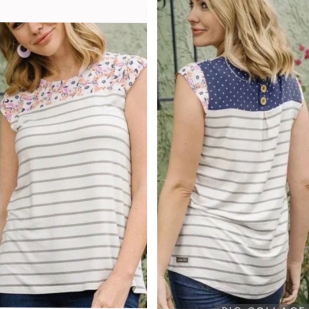 Matilda Jane Let’s Go Together Love You Lots Top size medium - Picture 5 of 5